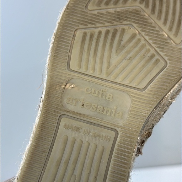 Anthropologie Gaimo Leather Slingback Espadrille Sandals Size 36(5.5) - Picture 15 of 15